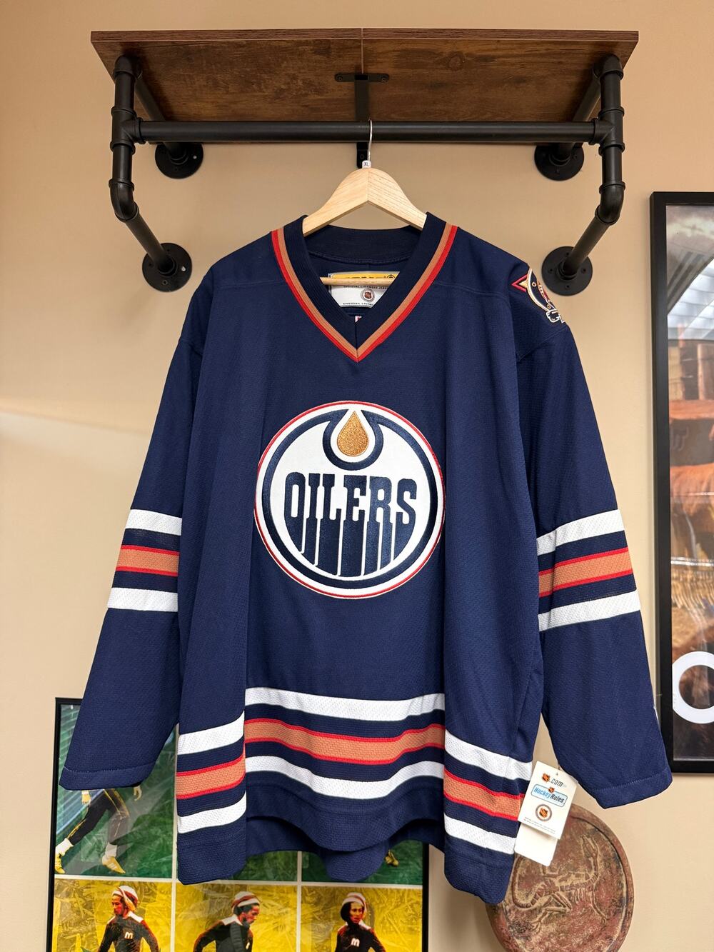 2002 Edmonton Oilers Vintage Oil Drop Alternate Koho NHL Hockey Jersey Maska